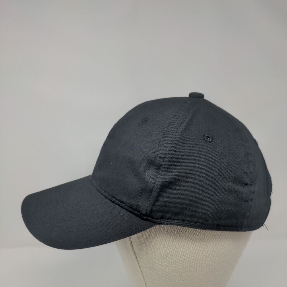 George Strapback Hat Solid Black Osfa Adjustable … - image 3